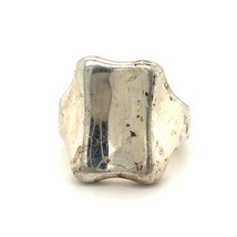 Vintage Sterling Signed RLM Robert Lee Morris Solid Modernist Ring Band 10 3/4 - £70.64 GBP