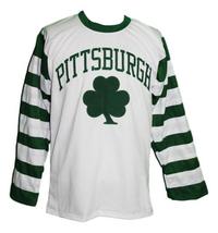 Any Name Number Pittsburgh Shamrocks Retro Hockey Jersey New White Any Size image 4