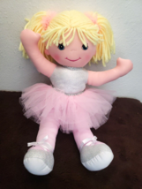 Anico Debbie Dancer Blonde Doll Plush Pink Tutu Skirt Ballerina Yarn 2002 - £19.70 GBP