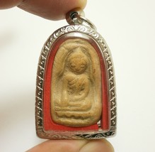 Thai Buddha Amulet Soomgor Lucky Happy Rich Money Wealth Pendant Siam Nice Gift - £49.39 GBP