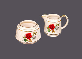 Sadler 3497 red roses creamer and open sugar bowl set made in England. - £27.32 GBP+