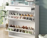 Slim Entryway Organizer With Two Flip Clovers, Tempered Glass Top Storag... - $116.93