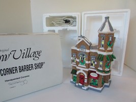 Dept 56 54062 Jack&#39;s Corner Barber Shop Snow Village Lighted Building D12 - £25.90 GBP