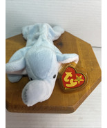 *RARE* RETIRED TY Beanie Babies Peanut the Elephant --light blue! NEW CO... - $685.95 MXN