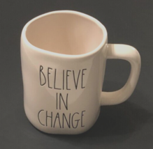 $15 Rae Dunn Artisan Magenta White Believe Change Stoneware Coffee Tea M... - £7.43 GBP