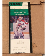 Used NHL Ticket Stub NJ Devils VS Quebec Nordiques 1/24/1991 tt1 - $13.66 CAD