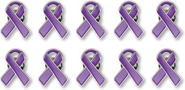 10 Pancreatic Cancer Ribbon Lapel Pin Illness Awareness Jewelry Quality Clutch - £17.39 GBP