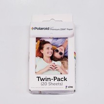 Polaroid 2x3 inch Premium ZINK Photo Paper TWIN PACK (20 Sheets) New - £9.30 GBP