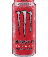 Monster Energy Ultra Zero Sugar Energy Drinks 16 ounce cans Ultra Red, 1... - £31.26 GBP