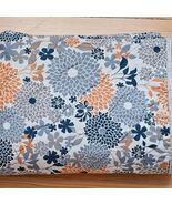 Handmade Baby Quilt Blanket, Blue Gray Cotton Tummy Time Throw, 48.5"x39... - $62.00