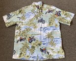 Harley Davidson Mens Hawaiian Shirt Tori Richard LG 100% Silk Motorcycle... - £20.70 GBP