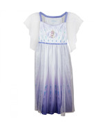 Frozen Elsa Girl&#39;s Fantasy Gown Pajamas White - £25.87 GBP