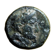 Ancient Greek Coin Kebren Troas AE9mm Apollo / Ram&#39;s head 00664 - £18.69 GBP