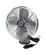 12-Volt Metal Fan Heavy-Duty Truck Car Camper Boat 2-Speed Mountable Chr... - £26.35 GBP