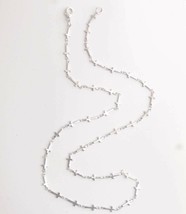 Cross Link Necklace Chain Silver Stainless Steel 17&quot; Religious Jewelry C... - €6,88 EUR