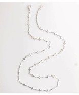 Cross Link Necklace Chain Silver Stainless Steel 17&quot; Religious Jewelry C... - $10.79 CAD