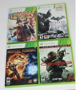 Xbox 360 Games Lot of 4 Mortal Combat Batman Arkham BioShock Crysis 3 Fa... - £21.86 GBP