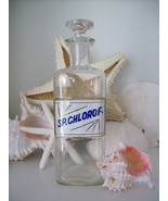 Glass Label Apothecary Bottle~LUG~SP. CHLOROF.~SPIRITS OF CHLOROFORM~8.2... - £107.51 GBP