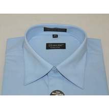 Mens Milani dress shirt soft cotton Blend easy wash business long sleeves Blue image 5