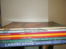 Lot of 7 Gardening Landscape Growing Trees Plant Fruit Flower Books RANDOM*MIX  - £14.15 GBP