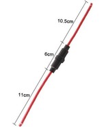 6X30mm Inline Screw Type AGC Fuse Holder with 16 AWG Wire - For Fast-Blo... - $83.36 MXN