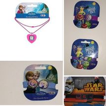 Disney Frozen Inside Out Starwars Interchangeable Necklace &amp; Charm Bracelet SE-5 - £18.37 GBP