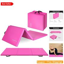 Lightweight 3-Panel Exercise Mat with Handles – Perfect for Fitness On-T... - $104.89
