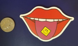 Lips Smiley Face Sticker Decal - £3.19 GBP