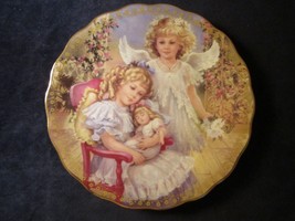 Brenda Burke Collector Plate Watching Over Me My Little Guardian #3 Angel Teddy - £16.23 GBP