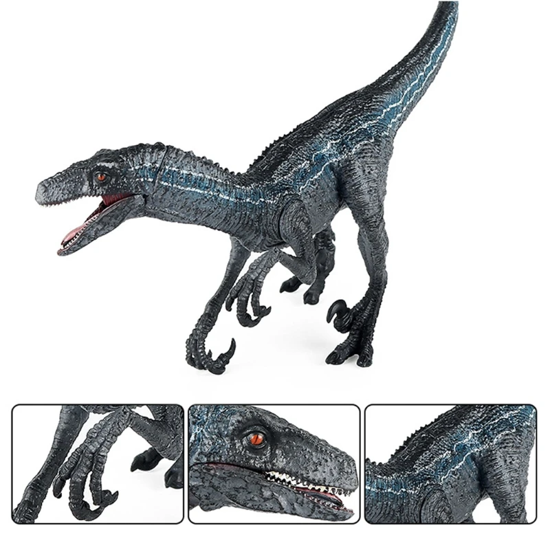 1 Pc 8inch Dinosaur Model Action Figure Animal Realistic Biological Velociraptor - £13.30 GBP