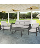 Modern Sofa &amp; Club Chair Seating Set - Coastal Gray Arm - $2,699.99