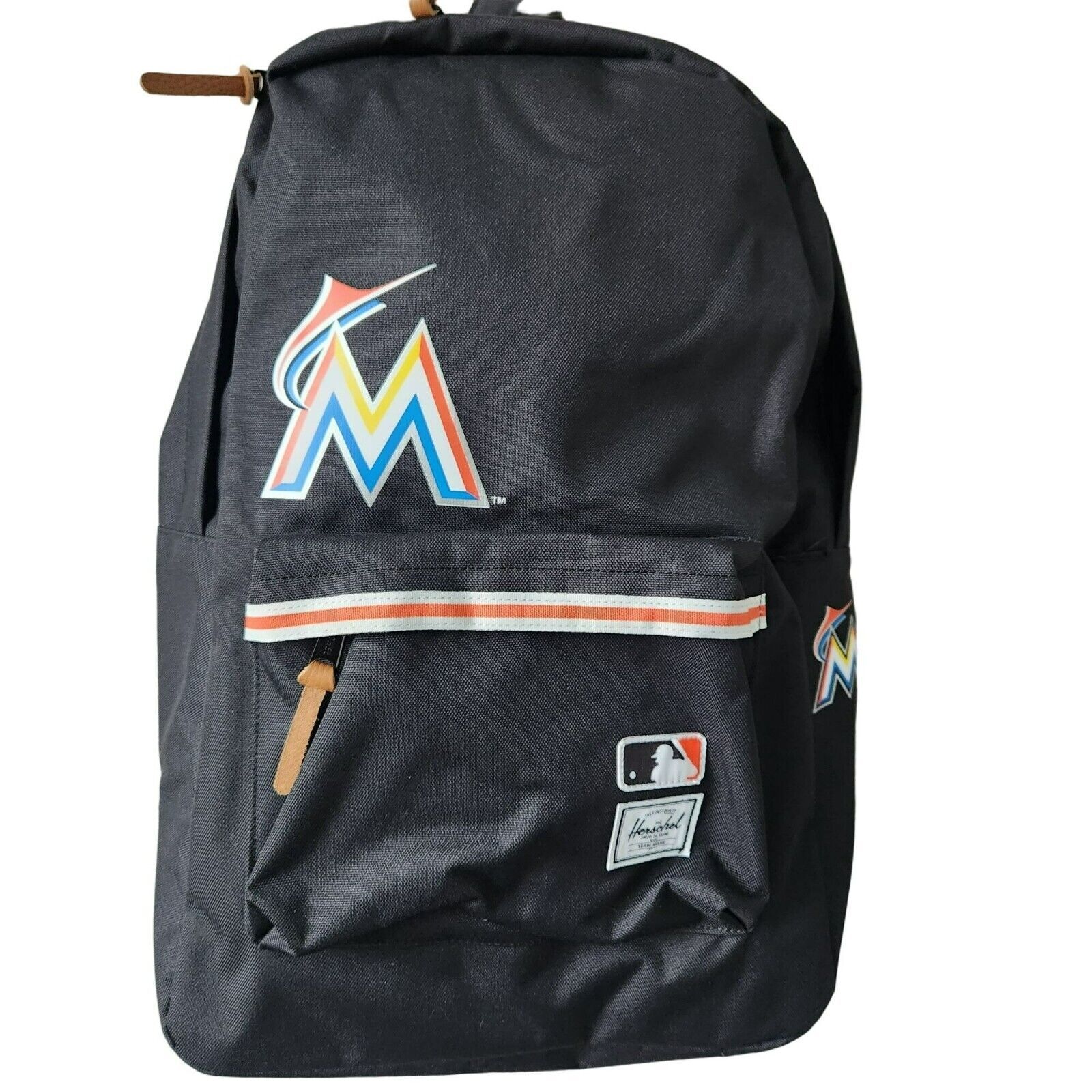 MLB Miami Marlins Herschel Supply Co. Heritage Backpack Laptop Bag 21.5L New - $39.59