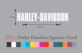 2 PCS Harley Davidson Vinyl Decal Sticker 11 INCH SET - £11.95 GBP+