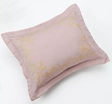 Chaps Home Brittany Bedding Pillow Size: 16 X 20 In New Embroidered Mauve - £69.62 GBP