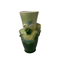 Vintage Royal Copely 7&quot; Green/ Yellow Floral Vase - £19.07 GBP