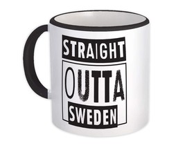 Straight Outta Sweden : Gift Mug Expat Country Swedish - £12.50 GBP