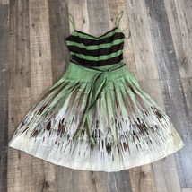 BCBGMaxazria Green Cotton Dress Size XS - $28.88