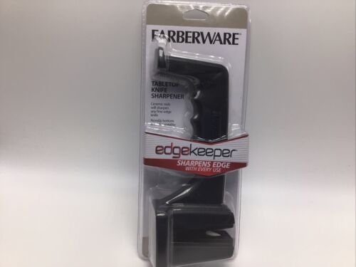 Farberware Edgekeeper Knife Sharpener Handheld Tabletop Black Kitchen NEW - $19.59