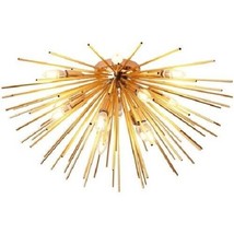 12 Arm Sea Urchin Made From Brass Flush Mount Decorative Italian Lighting - £167.67 GBP