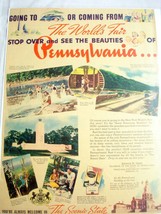 1939 Ad New York World&#39;s Fair Pennsylvania Building &amp; Pennsylvania - £7.80 GBP