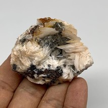 128.8g, 2.1&quot;x1.8&quot;x1&quot;, Barite With Cerussite on Galena Mineral Specimen, ... - $25.65