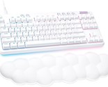 The Logitech G713 Wired Mechanical Gaming Keyboard In White Mist Is Comp... - $194.99