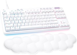 The Logitech G713 Wired Mechanical Gaming Keyboard In White Mist Is Compatible - £144.76 GBP