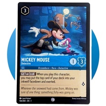 Mickey Mouse Disney Lorcana Card: Detective 154/204 - £1.48 GBP