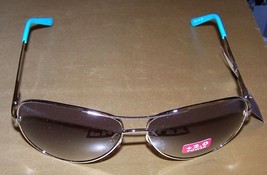 Liz Claiborne Villager Bifocal Sun Readers Silver Metal FRAME/BLUE - +2.0 - Nwt! - £19.53 GBP