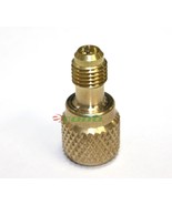 ACME AC R134a Brass Adapter Fitting 1/4&quot; Male to 1/2&quot; Female w/ valve core - $10.98 CAD
