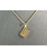 Sterling Silver Gold Tone Jewish Judaica Star of David Pendant, 3.5g E3795 - $54.45