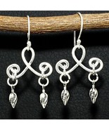 Solid 925 Silver Handmade New design 1.7 inch Earring For Women&#39;s Jewelry - £7.26 GBP