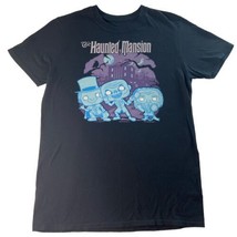 Disney Haunted Mansion T shirt Mens Medium Black Spooky Theme Park Short Sleeved - £10.88 GBP