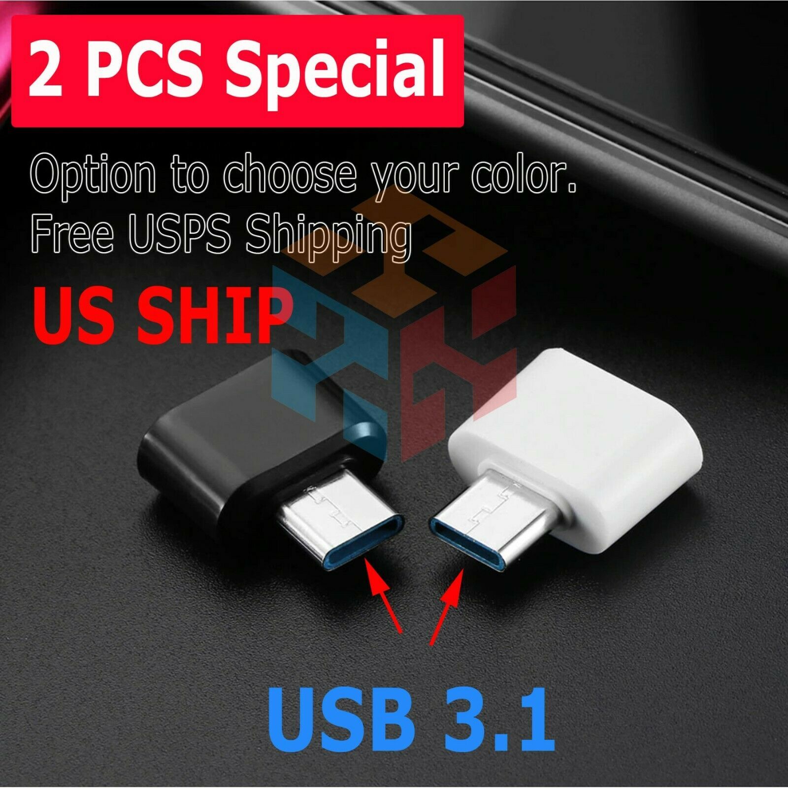USB C Male to USB Type A Female Adapter Sync Data Hub OTG Function 4 Samsung LG - $7.64